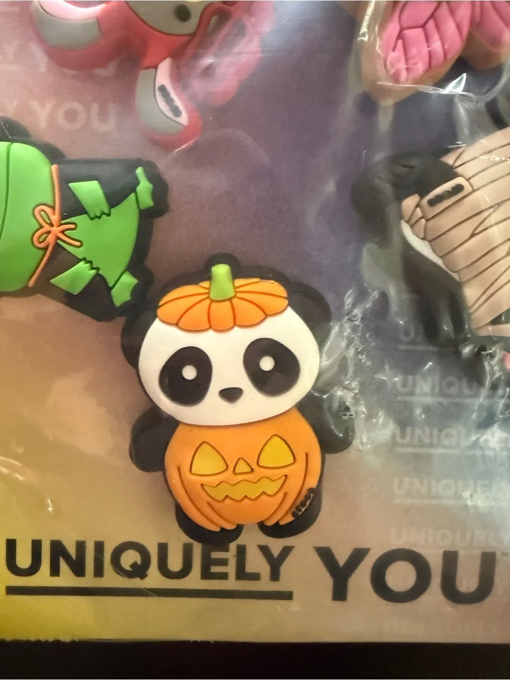 New CROCS Jibbitz Shoe Charms Cute Halloween Animals in Costumes Dog Cat 5 Pack